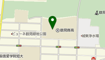 大阪府立鶴見商業高校の地図画像