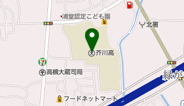 大阪府立芥川高校の地図画像