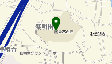 大阪府立茨木西高校の地図画像