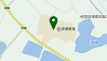 大阪府立貝塚南高校の地図画像