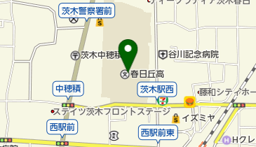 大阪府立春日丘高校の地図画像