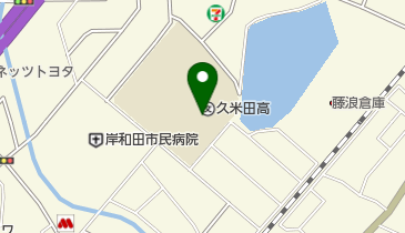 大阪府立久米田高校の地図画像