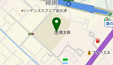 大阪府立信太高校の地図画像