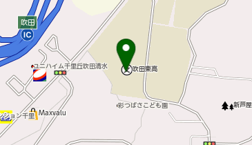 大阪府立吹田東高校の地図画像