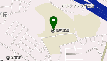 大阪府立高槻北高校の地図画像