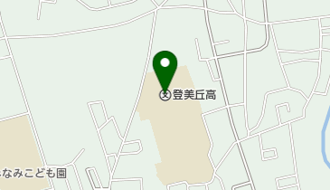 大阪府立登美丘高校の地図画像