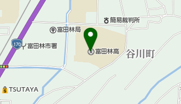 大阪府立富田林高校の地図画像