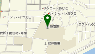 大阪府立阪南高校の地図画像