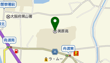 大阪府立美原高校の地図画像