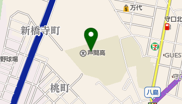 大阪府立芦間高校の地図画像