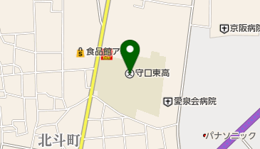 大阪府立守口東高校の地図画像