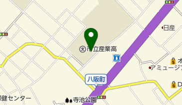 岸和田市立産業高校の地図画像