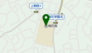 私立梅花高校の地図画像