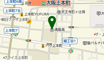 私立清風高校の地図画像