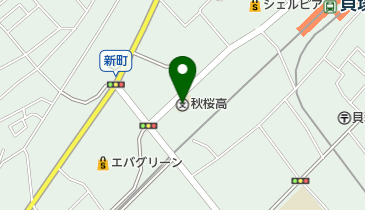 私立秋桜高校の地図画像