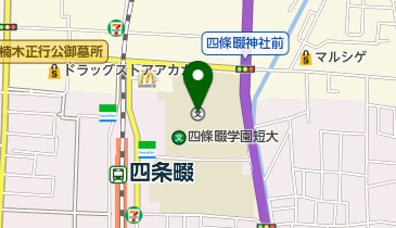 私立四條畷学園高校の地図画像