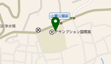 私立聖母被昇天学院高校の地図画像