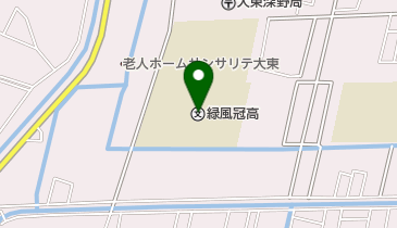 大阪府立緑風冠高校の地図画像