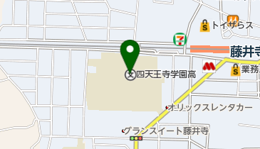 私立四天王寺東高校の地図画像