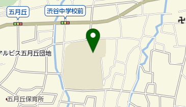 池田市立渋谷中学校の地図画像