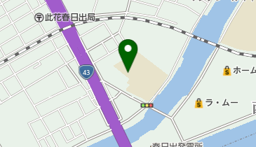 大阪市立春日出中学校の地図画像