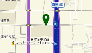 大阪市立喜連中学校の地図画像