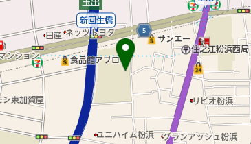 大阪市立住吉第一中学校の地図画像