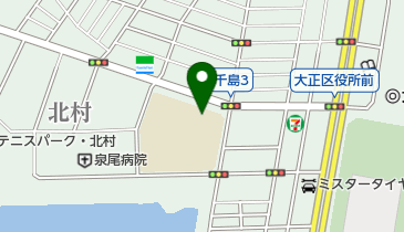 大阪市立大正北中学校の地図画像