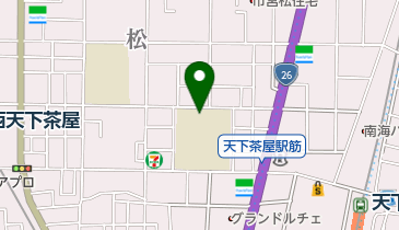 大阪市立天下茶屋中学校の地図画像