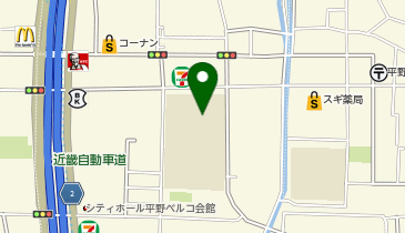 大阪市立長吉中学校の地図画像