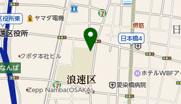 大阪市立日本橋中学校の地図画像