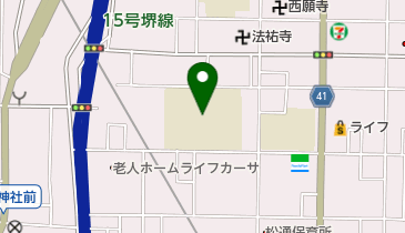 大阪市立梅南中学校の地図画像