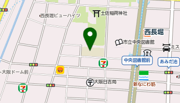 大阪市立堀江中学校の地図画像