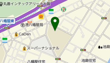 大阪市立港中学校の地図画像