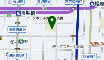 大阪市立南中学校の地図画像