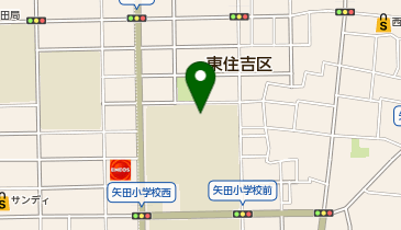 大阪市立矢田南中学校の地図画像