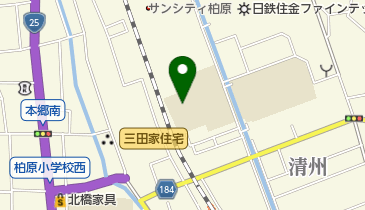 柏原市立柏原中学校の地図画像