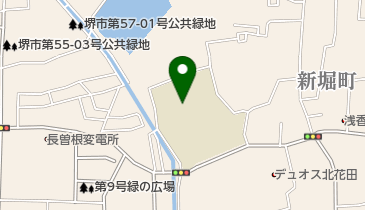 堺市立五箇荘中学校の地図画像