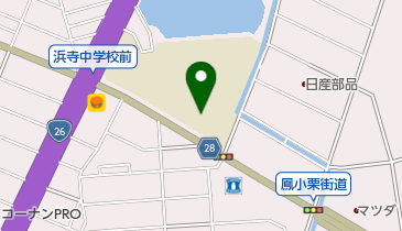 堺市立浜寺中学校の地図画像