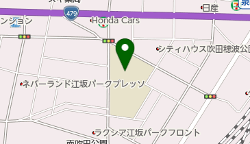 吹田市立第六中学校の地図画像