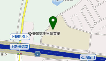 吹田市立古江台中学校の地図画像