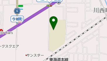 高槻市立川西中学校の地図画像