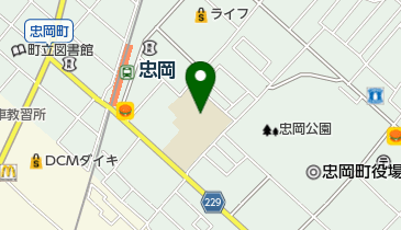 忠岡町立忠岡中学校の地図画像