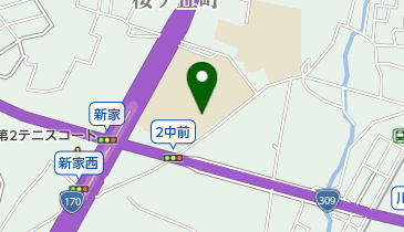 富田林市立第二中学校の地図画像