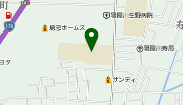 寝屋川市立友呂岐中学校の地図画像