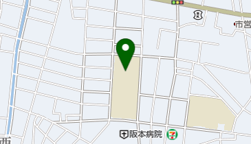 東大阪市立上小阪中学校の地図画像