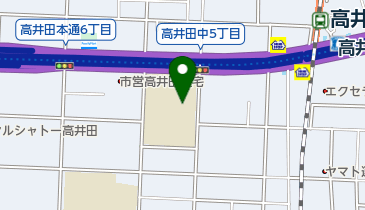 東大阪市立高井田中学校の地図画像