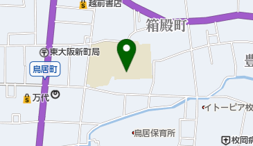 東大阪市立枚岡中学校の地図画像