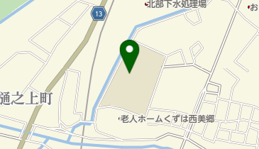 枚方市立楠葉西中学校の地図画像