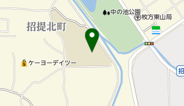枚方市立招提北中学校の地図画像
